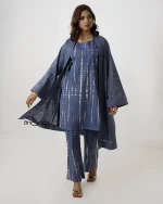 Grey Tie-Dye Co-Ords with Shrug - Image 2