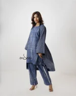 Grey Tie-Dye Co-Ords with Shrug - Image 3