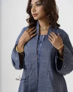 Grey Tie-Dye Co-Ords with Shrug - Image 8