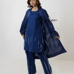 Navy Tie-Dye Co-Ord with Shrug