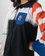 Black with Red and Blue Tie-Dye Cotton set - Image 7