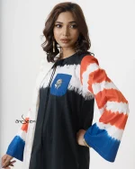 Black with Red and Blue Tie-Dye Cotton set - Image 8