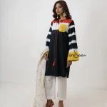 Black Red-Yellow Tie-Dye Cotton Set