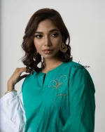 Green and White Shaded Assymetric Set - Image 3