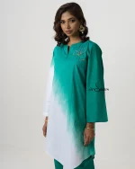 Green and White Shaded Assymetric Set - Image 4