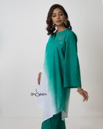Green and White Shaded Assymetric Set - Image 4