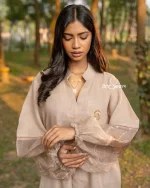 Beige Linen Cotton Co-Ords - Image 2