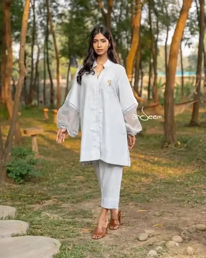 Grey Linen Cotton Co-Ords - Image 2