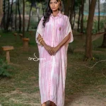 Crepe Silk One-Piece – Pink/White