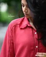 Red Linen Cotton Set - Image 4