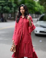 Red Linen Cotton Set