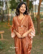 Brown Soft Silk One Piece - Image 2