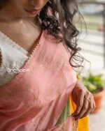 Spring Blossom Cotton Handloom Saree - Image 10