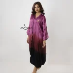 Multani Silk One-Piece- Purple/Coffee