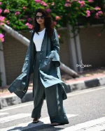 Army Green Linen Cotton Set