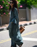 Army Green Linen Cotton Set - Image 3