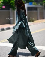 Army Green Linen Cotton Set - Image 4