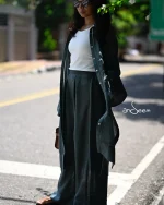 Army Green Linen Cotton Set - Image 6