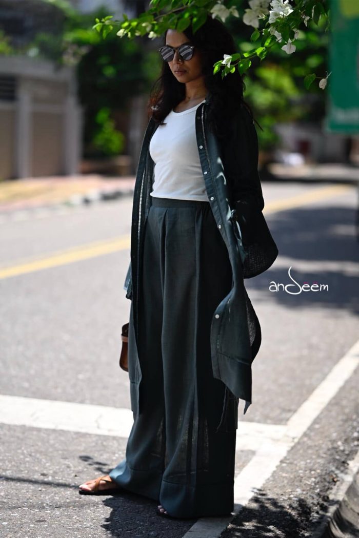 Army Green Linen Cotton Set - Image 2