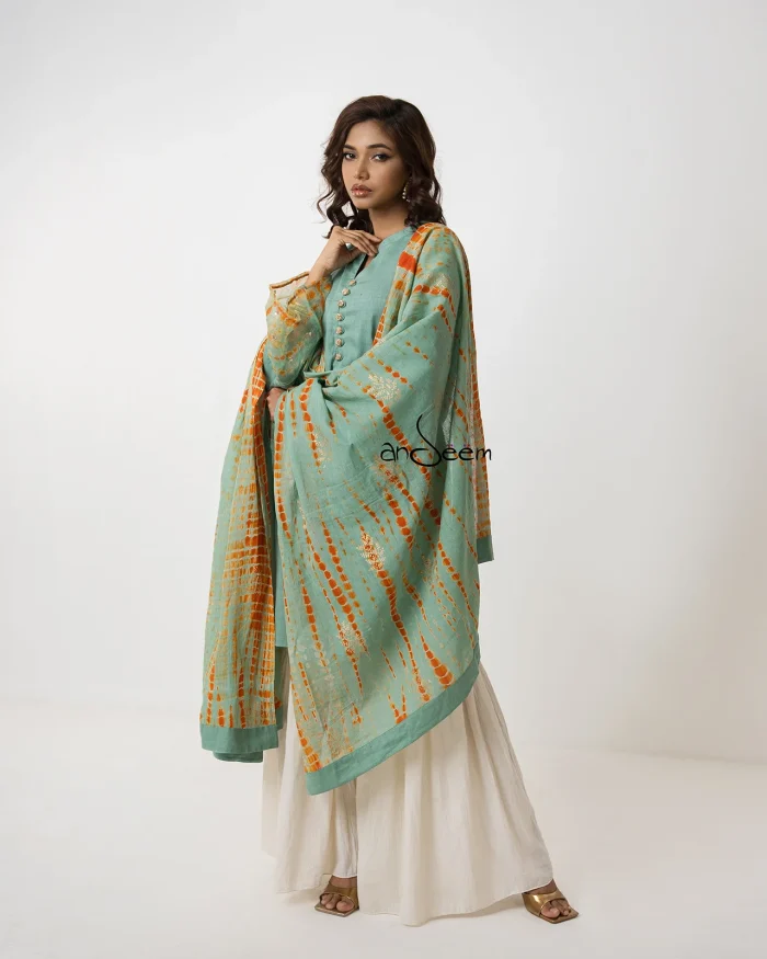 Pistachio Green Endi Cotton Set - Image 2