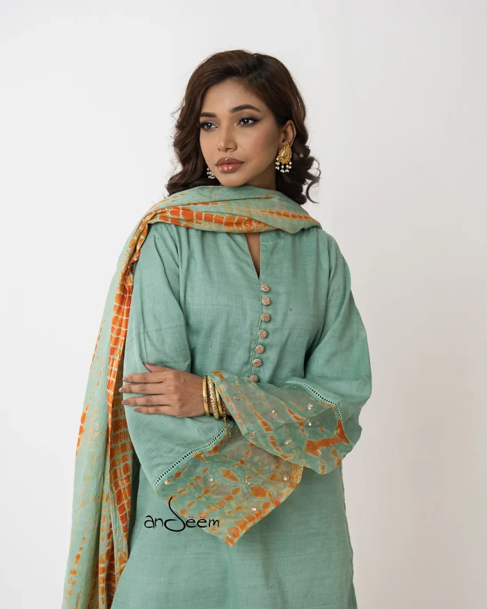 Pistachio Green Endi Cotton Set - Image 5