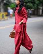 Red Linen Cotton Set - Image 5