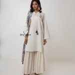 Endi Cotton Kameez Set- White