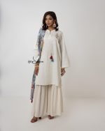 White, Endi Cotton Kameez Set