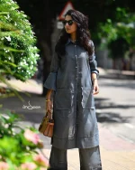 Dark Grey Linen Cotton Set