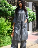 Dark Grey Linen Cotton Set - Image 2