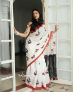 Cotton Handloom Saree - Scarlet Ball