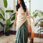 Cotton Handloom -Teal Tiger