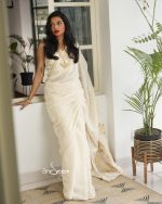 Cotton Handloom Saree - Shubhro - Image 3