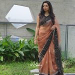 Teracotta Muslin Saree