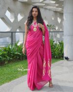 Cotton Handloom- Rosy Pink - Image 2