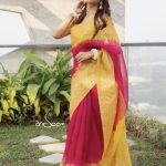 Muslin Saree- Honey Coral