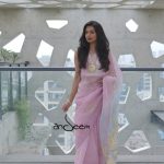 Dragonfly Muslin Saree- Pink
