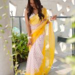 Muslin Saree- Sunlit Polka Reverie