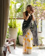 Cotton Handloom- Sunlit Dot - Image 2