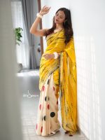 Cotton Handloom- Golden Bloom