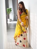 Cotton Handloom- Golden Bloom - Image 2
