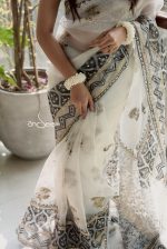 Muslin Saree- Light of the Pearl - Image 2