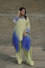 Raw Silk 3 Piece Set- Lime Green - Image 6