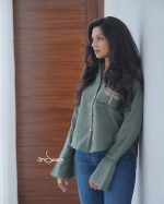 Moss Green Linen Cotton Shirt - Image 3