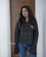 Black Linen Cotton Shirt