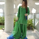 Raw Silk 3 Piece Set- Emerald Green