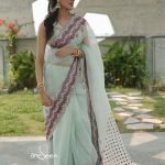 Muslin Saree- Celadon