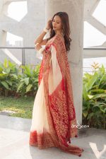 Muslin Saree- Crimson Whisper - Image 7