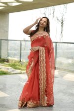 Muslin Saree - Auburn - Image 6